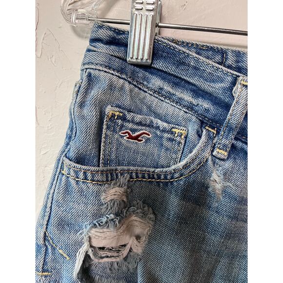 Y2K Hollister Lowrise Jean Shorts Sz 26 - Picture 3 of 4